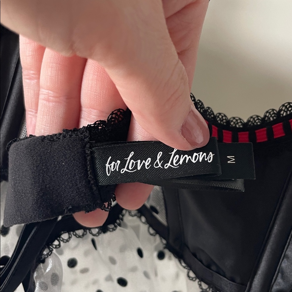 For Love & Lemons x Victoria’s Secret Women’s Romantic Lace Bodice Slip Dress -M - Picture 7 of 10
